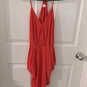 BCBG generation dark coral dress